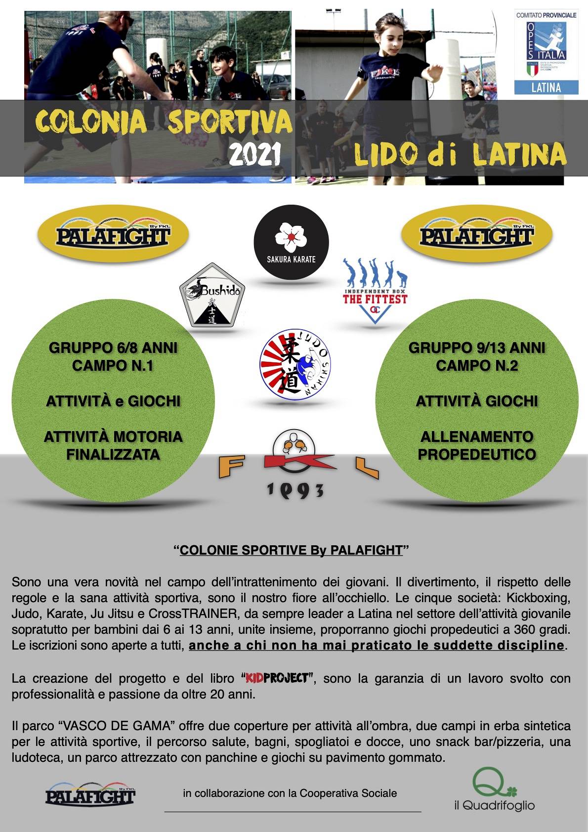 Colonia estiva sportiva 2021